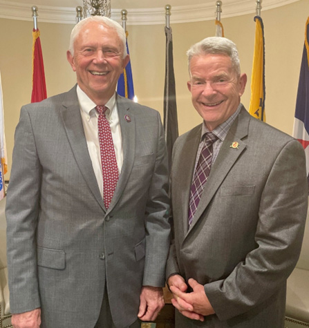 Representative Jack Bergman speaks with guests at at The Tun Legacy Foundation’s Rebuild The Tun Reception at The Army and Navy Club on April 28.